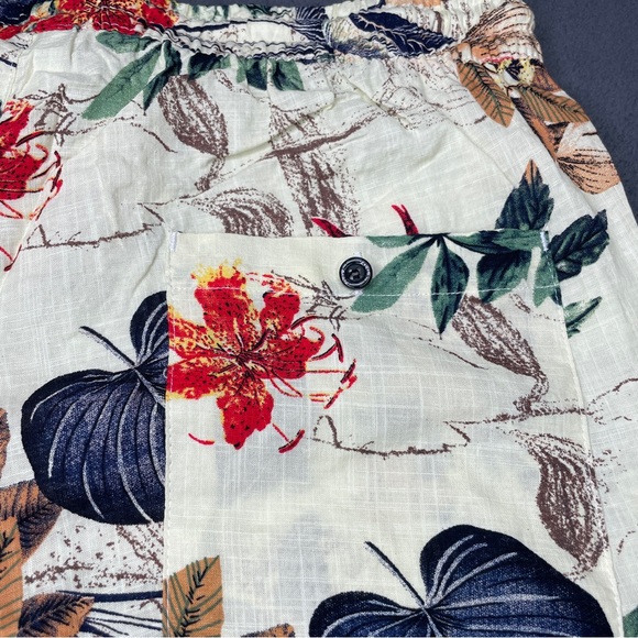 Jogal Hawaiian 2 Piece Set Shirt Shorts Floral Beach Sz L - Picture 11 of 11